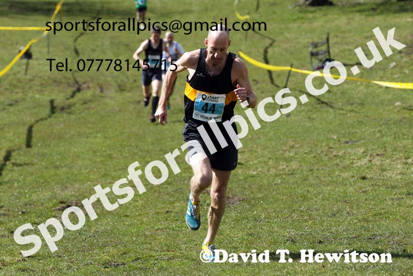 Masters men 2021 NECAA Cross Country Relays, Thornley Farm, Peterlee, Saturday, April 10th. Photo: David T. Hewitson/Sports for All Pics
